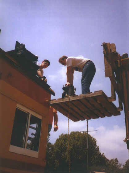 Hoisting the bell