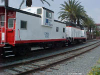 George Engelage's Coast Rail Caboose Train on display. Photo (c)
Trainweb.com