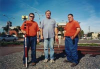 Jeff, Mitch, and Dan pose for Charles
